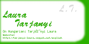 laura tarjanyi business card